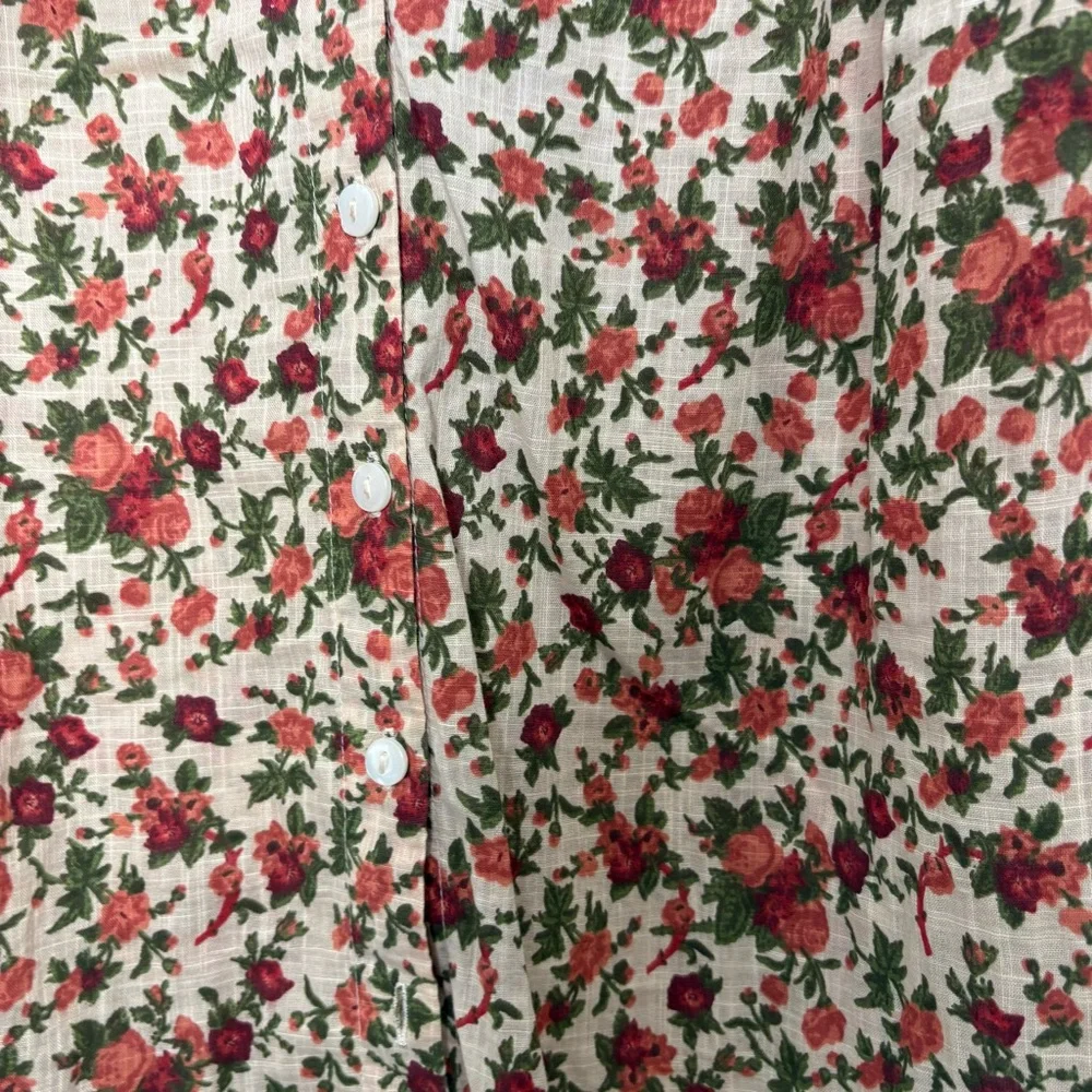 Free People Floral Meant to Be Romantic Blouse